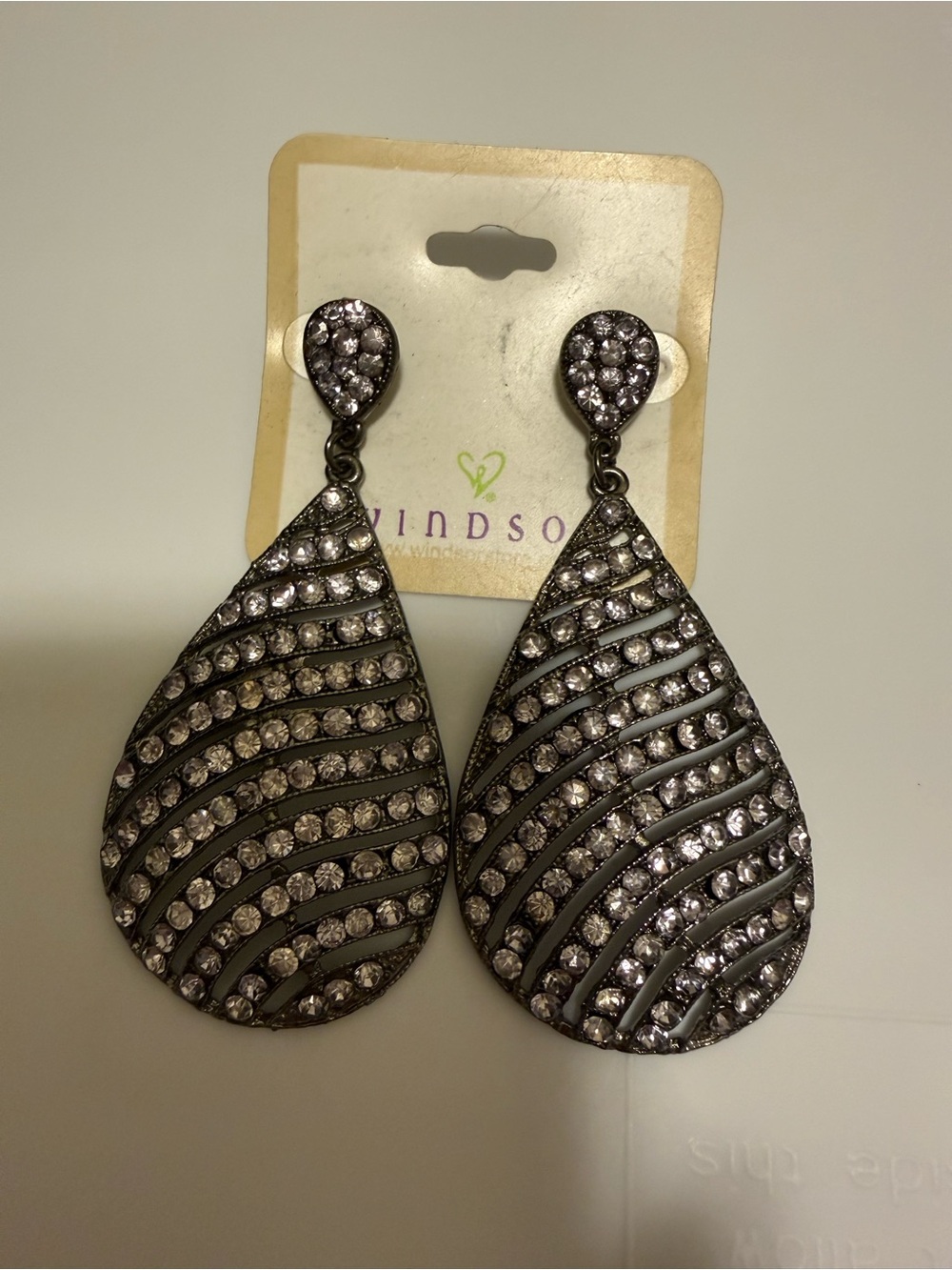 Windsor Tear Drop Dangle Earrings NWT